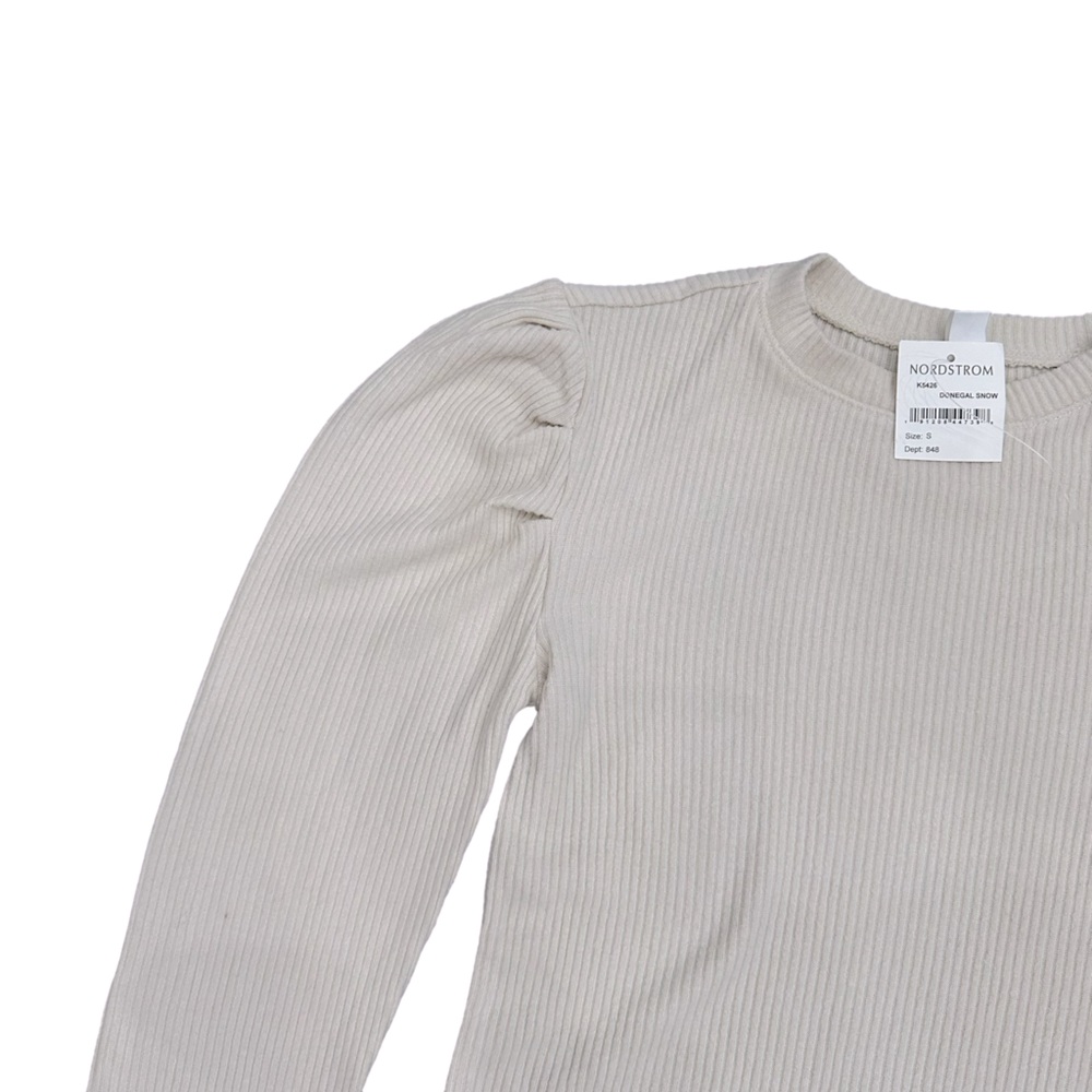 BP Puff Long Sleeve Ribbed Top - Picture 3 of 7
